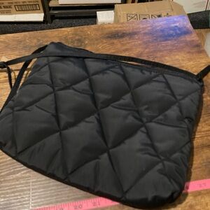 Vera Bradley black quilted crossbody bag